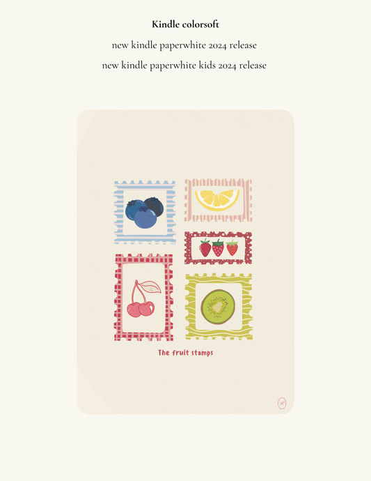 The Fruit Stamps Kindle Insert ✦ Digital Download