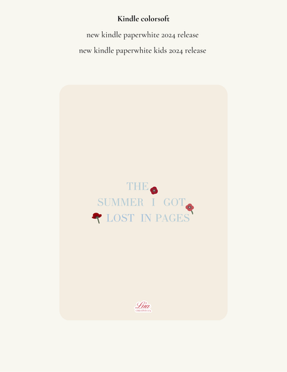The Summer I Got Lost In Pages ✦ Summer Bloom Edition ✦ Kindle Insert ✦ Digital Download