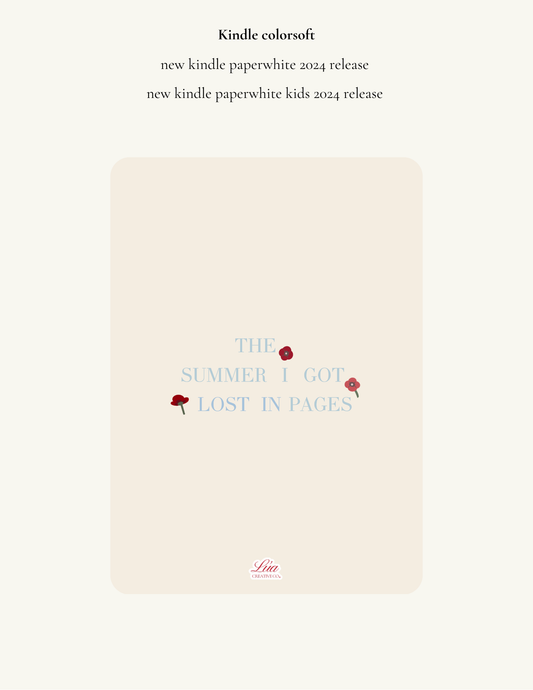 The Summer I Got Lost In Pages ✦ Summer Bloom Edition ✦ Kindle Insert ✦ Digital Download